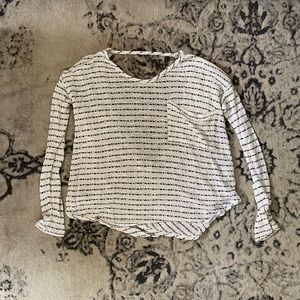Free People criss cross back long sleeve size xs